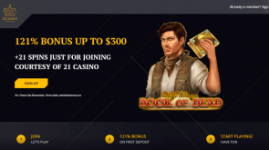 21 casino welcome bonus