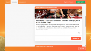 LeoVegas Live Casino Welcome Bonus