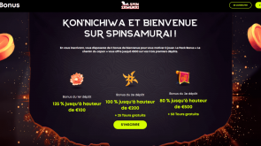 Spin Samurai Bonus pour 1er depot