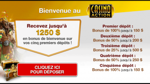 casino action bonus de bienvenue