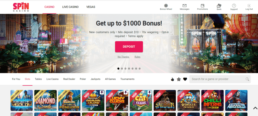 Spin Casino Welcome Bonus